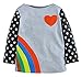 Fiream girls' Crewneck Cartoon Long Sleeve T-shirt