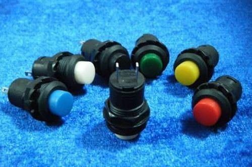 6pcs,new Momentary Door Bell Horn Off-(on) Push Botton Switch 12v, N