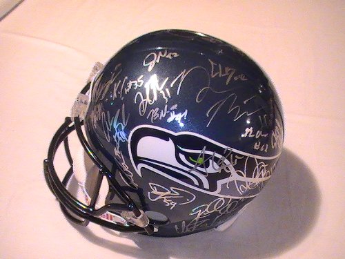 2011 SEATTLE SEAHAWKS TEAM SIGNED AUTOGRAPHED FULL SIZE HELMET COA + HOLOGRAM