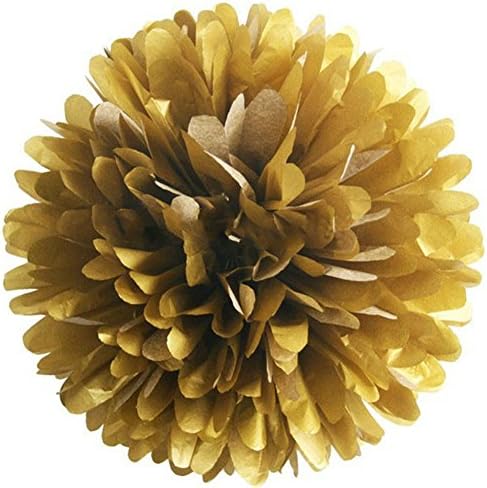 Funny Zakka - Pom Poms Ball Blooms 6"-20" Tissue Paper Flowers (20" Tan) Wedding Decoration Celebration Party Hotel House Room Vintage Hanging Crafts (pack of 4)