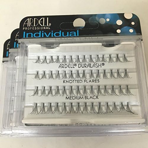 Ardell Professional Duralash, Knotted Flares - Medium Black 3 Pack