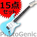 エレキギター 初心者 入門 15点セット ストラトタイプ Photogenic フォトジェニック ST-180 UBL Uブルー