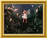In My Secret Garden Framed Canvas Art by Mary Baxter St.Claire,30.7 in. x 24.7 in. Framed