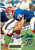 John Fina Autographed/Hand Signed Football Card (Buffalo Bills) 1994 Topps Stadium Club #216