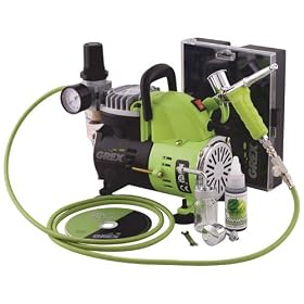 Grex GCK01 Combo Kit with Genesis.XT and AC1810-A Air Compressor Airbrush