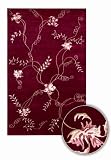 Chandra Rugs Aadi Hand Knotted Tibetan Rug 1350 Red/ floral 7'9 RD
