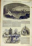 1853 HMSS DASHER DISPATCH HARTLAKE BRIDGE CHURCH GRANGE