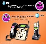 Buy Cheap   AT&T 1485 2.4 GHz Corded / Cordless Phone with Answering System