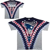 New England Patriots Logo V Tie Dye T-shirt