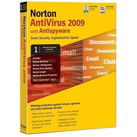 Norton Antivirus 2009 1 user