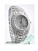 Adee Kaye Iced Out Presidential Mens Watch With White Austrian Crystals