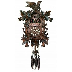 Musical Cuckoo Clock with Feeding Birds Feed Nest Design