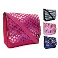 New Girls Womens Love Stars Emo Tattoo School Messenger Satchel Shoulder Bag (Black/Navy/Light Pink/Dark Pink)