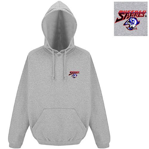 Buffalo Sabres NHL Goalie Pullover Hooded Sweatshirt (Gray Gray)