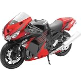 New Ray Kawasaki ZX-14 2009 Replica Motorcycle Toy - Burnt Orange / 1:12 Scale