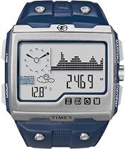 Timex Wide Screen Expedition Watch - Blue Rubber Strap T49760