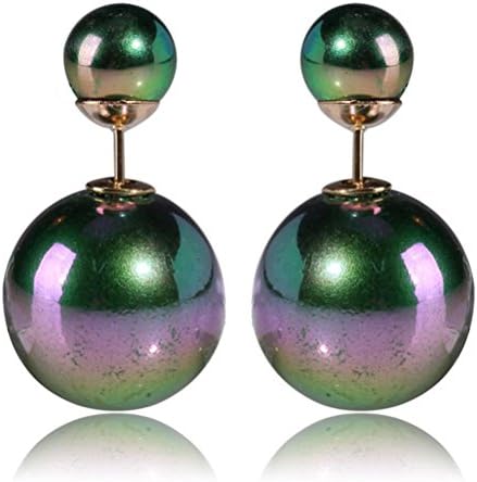 Mygoodie Jewelry Colorful Phosphor Fashion Hot sale Korean Glass Ball Earrings