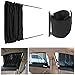 Car Curtain,MATCC 2pcs 70cm Mesh L Auto Rear Valance UV Sunshade Drape Visor Car Window Curtain black