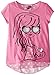 Dream Star Big Girls' Fashion Girl Screen with Applique and Printed Chiffon Hand