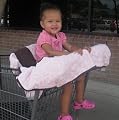 Nursery-To-Go Grocery Cart Cover in Pretty and Pink