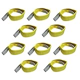 スリングベルト 10本セット 1m 幅75mm 使用荷重2400kg ナイロンスリング