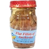 Anchovy Fillets in Olive Oil - 1 container, 2.8 oz by Flott Discounts