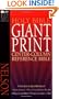 Holy Bible: Classic Giant Print Center Column Reference, New King
