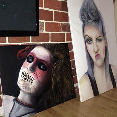 24" x 30" Original Oil Painting Figure Portrait Day of the Dead by Sandy Clifton