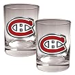 Montreal Canadiens NHL 2pc Rocks Glass Set - Primary Logo by Great American Products