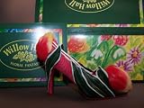 51L4p1e5dLL. SL160  WILLOW HALL FLORAL FANTASY SHOE FIGURINE APRIL TULIP