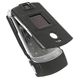 Brand New Motorola Razr Razor V3, V3c, V3m, V3i, V3t, V3e Black Leather Snap On Case