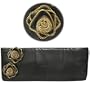 ALEXIS HUDSON Bloom Clutch in Black