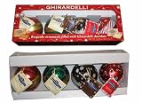 Ghirardelli Christmas Holiday Gift Ornament Set Filled with Chocolates