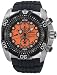 Seiko #SNDA63P1 Men's Velatura 200M Black Resin Strap Chronograph Watch