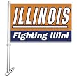BSI Illinois Fightin Illini Car Flag Set