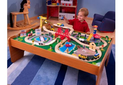 Kidkraft Ride Around Town 100pc Train Set & Table