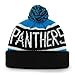 Carolina Panthers Black Cuff Calgary Beanie Hat with Pom - NFL Cuffed Winter Knit Toque Cap