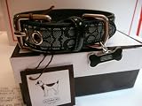 Coach Black Mini Signature Small Dog Collar #60364