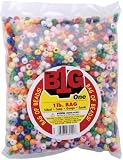 Pony Beads 9mm 1 Lb: Opaque Multi
