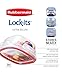 Rubbermaid Lock-Its Square Food Storage Container with Easy Find Lid, 14 Cup, Racer Red