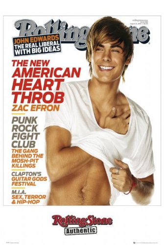 GB eye Ltd, Rolling Stone Cover, Zach Efron, Maxi Poster, (61x91.5cm)