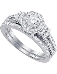 1.01CTW DIAMOND 0.40(CRD) BRIDAL SET