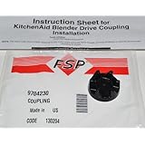 NEW PART 9704230 GENUINE FSP OEM FACTORY ORIGINAL BLENDER DRIVE COUPLING FOR KITCHENAID AND WHIRLPOOL - REPLACES PART NUMBER 831718