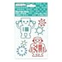 Blips & Beeps Self-Adhesive Studded Robots 3-1/2-Inch by 4-1/2-Inch Sheet