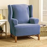 Stretch Pearson Slipcover Collection - Federal Blue