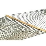 The Original Pawleys Island Rope Hammock Duracord Green and Tan Hammock