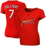 MLB Majestic Matt Holliday St. Louis Cardinals Ladies Player T-Shirt - Red (XX-Large)