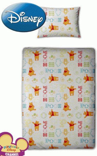 Winnie The Pooh Junior Cot Bed Duvet Quilt Bundle Set