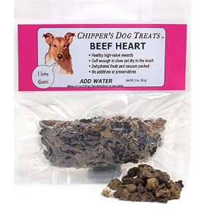 Chippers Treats, Beef Heart, 2.3 oz.