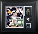 Hideki Matsui Framed (New York Yankees) 8x10 Photo With Game-Used Baseball Piece & Medallion